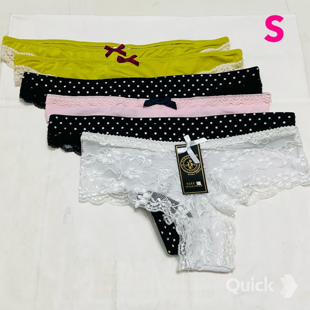 S - Bundle of 6 pcs New Next Assorted Thongs # 3